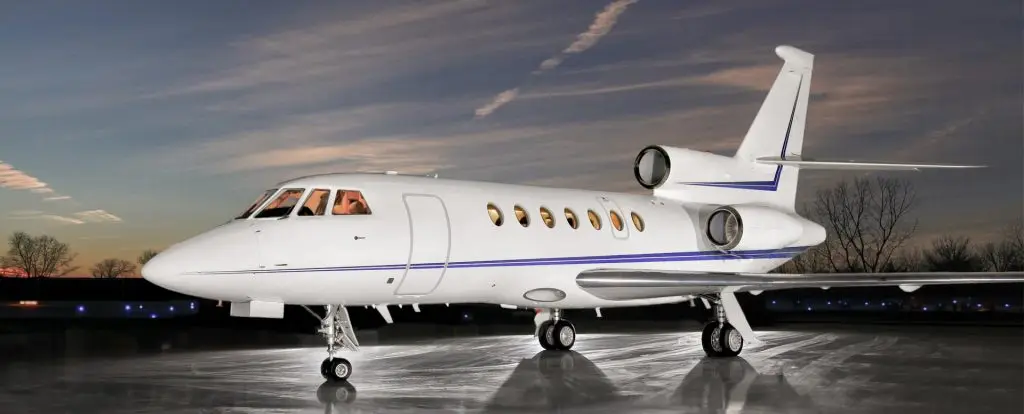 Dassault Falcon 50EX N264RV operated by NexGen Flight Solutions, LLC, exterior