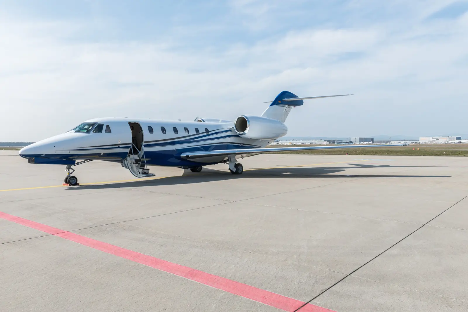 Cessna Citation X N265AV operated by Premier Air Charter, LLC, KCRQ, exterior