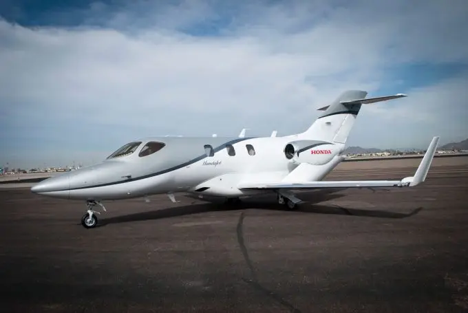 Honda HondaJet N273C operated by Cutter Flight Management, Inc., exterior