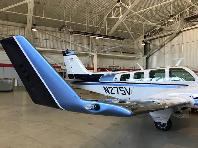 Beechcraft 58 Baron N275V operated by Executive Helijet Charters, LLC, exterior