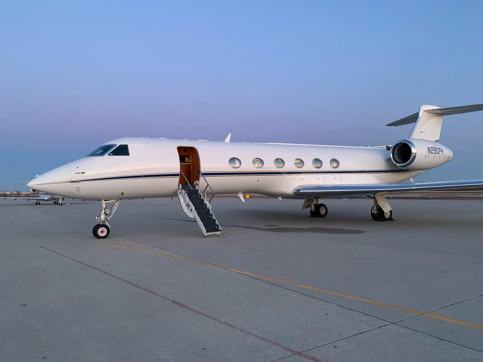 Gulfstream V N280PH operated by Global Air Charters, Inc., exterior