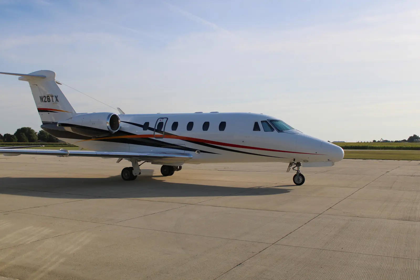 Cessna Citation VII N28TX operated by Midwest Flying Service, Inc., exterior