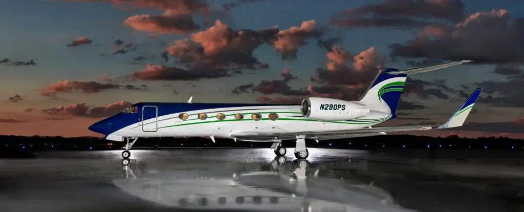 Gulfstream IV-SP N290PS operated by NexGen Flight Solutions, LLC, exterior