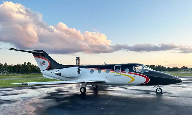 Beechcraft Beechjet 400A N29134 operated by Martinair, Inc., exterior
