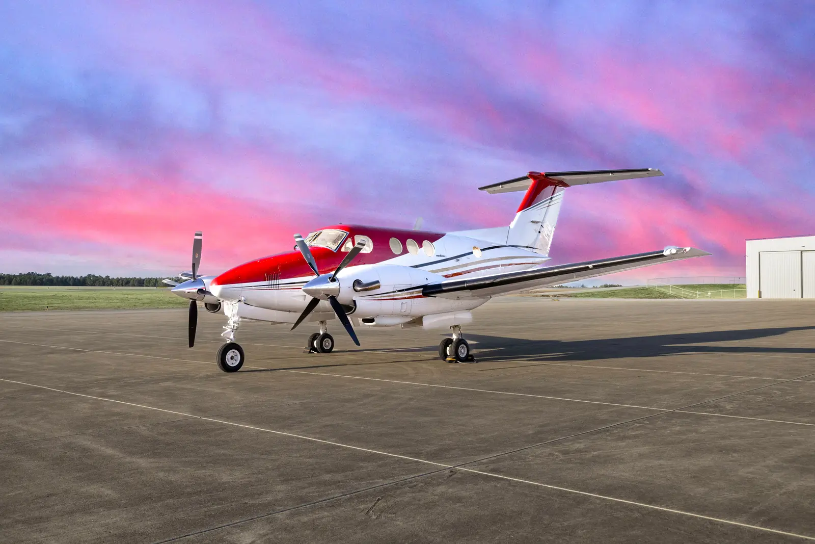 Beechcraft King Air F90 N300TA operated by SAI Flight Service, Inc., exterior