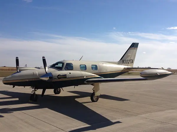 Piper PA-31T Cheyenne N302TA operated by Midwest Flying Service, Inc., exterior