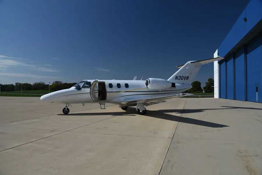 Cessna Citation CJ1 N30VR operated by Integrated Flight Resources, Inc., KDPA, exterior