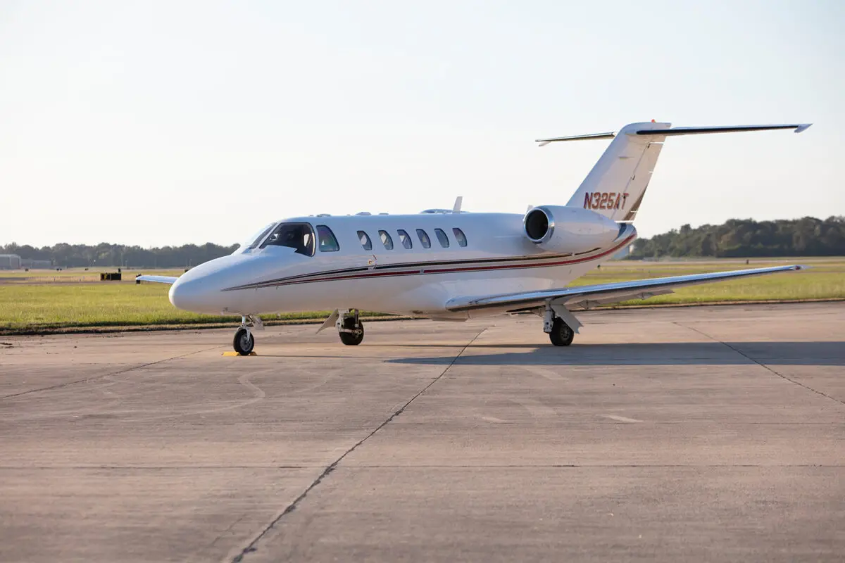 Cessna Citation CJ2+ N325AT operated by BTR Air Charter, exterior