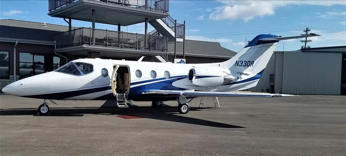 Beechcraft Hawker 400XP N330R operated by Don Davis Aviation, KEHR, exterior