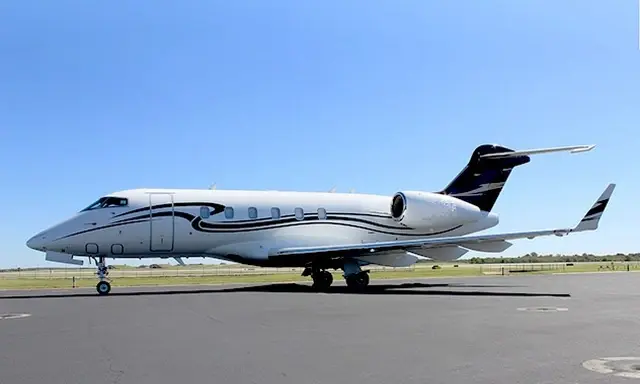 Bombardier Challenger 300 N332AR operated by Advanced Air Charters, LLC, KHHR, exterior