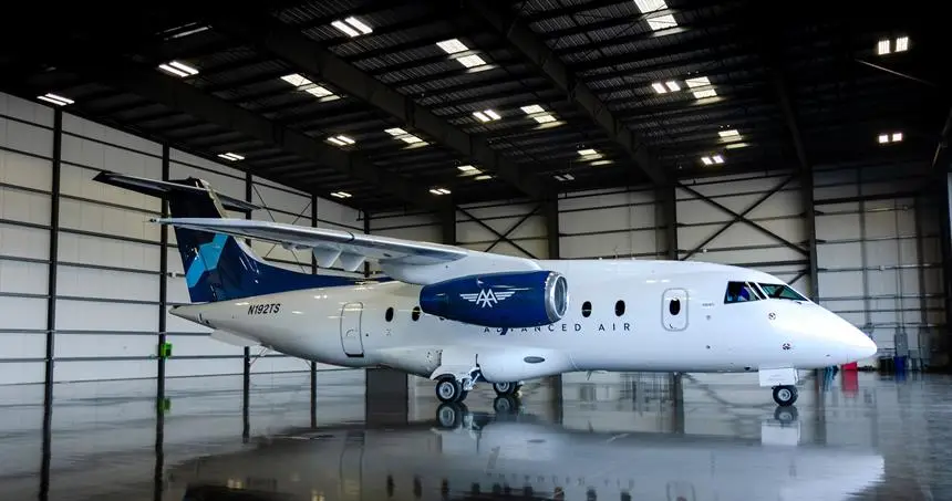 Dornier 328 Jet N334MS operated by Advanced Air Charters, LLC, KHHR, exterior
