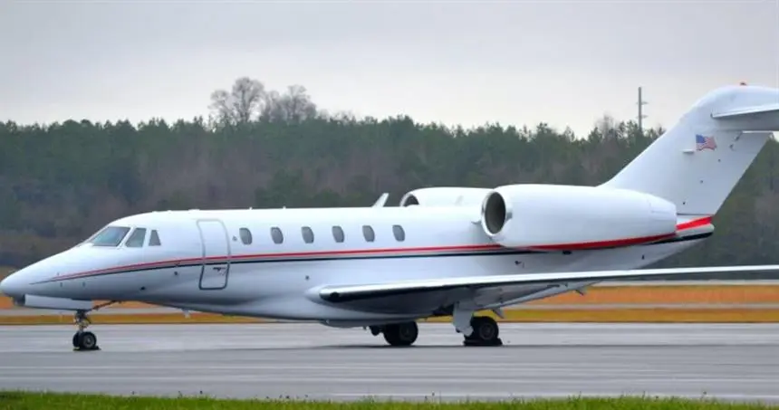 Cessna Citation X N348CF operated by Hera Flight, LLC, exterior
