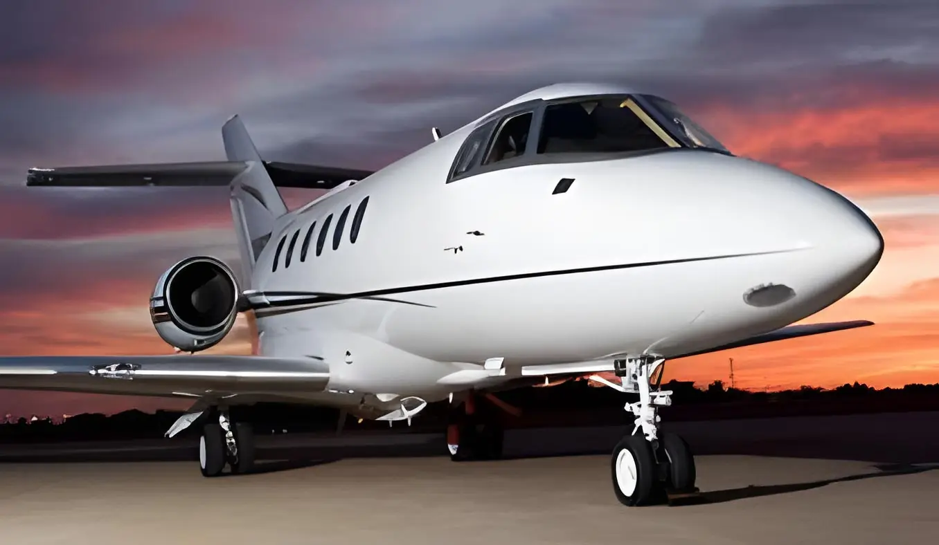 Beechcraft Hawker 800A N355FA operated by Execuflight, Inc., exterior