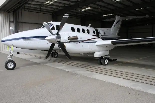Beechcraft King Air B200 N361TD operated by Optimal Aviation Services, LLC, exterior