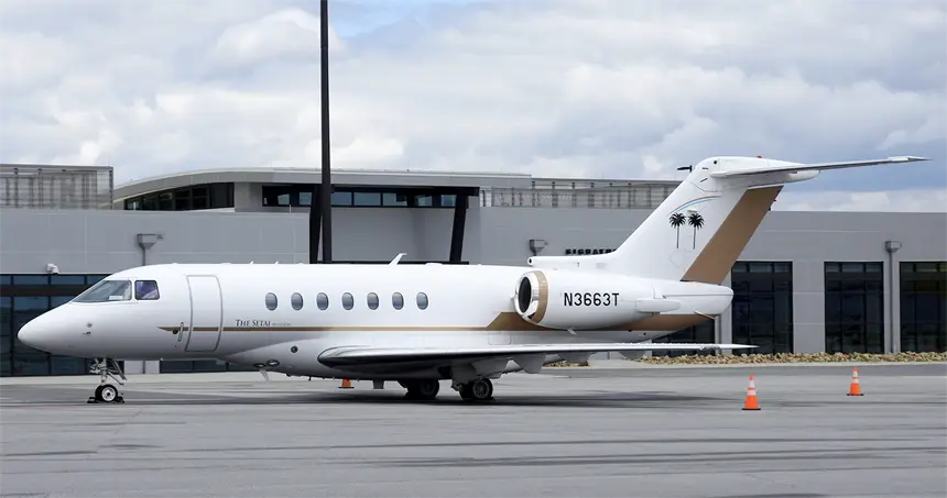 Beechcraft Hawker 4000 N3663T operated by Talon Air, LLC, exterior