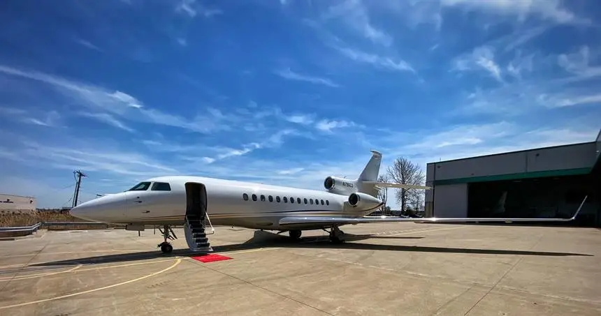 Dassault Falcon 7X N36EZ operated by Short Hills Aviation Services, LLC, exterior