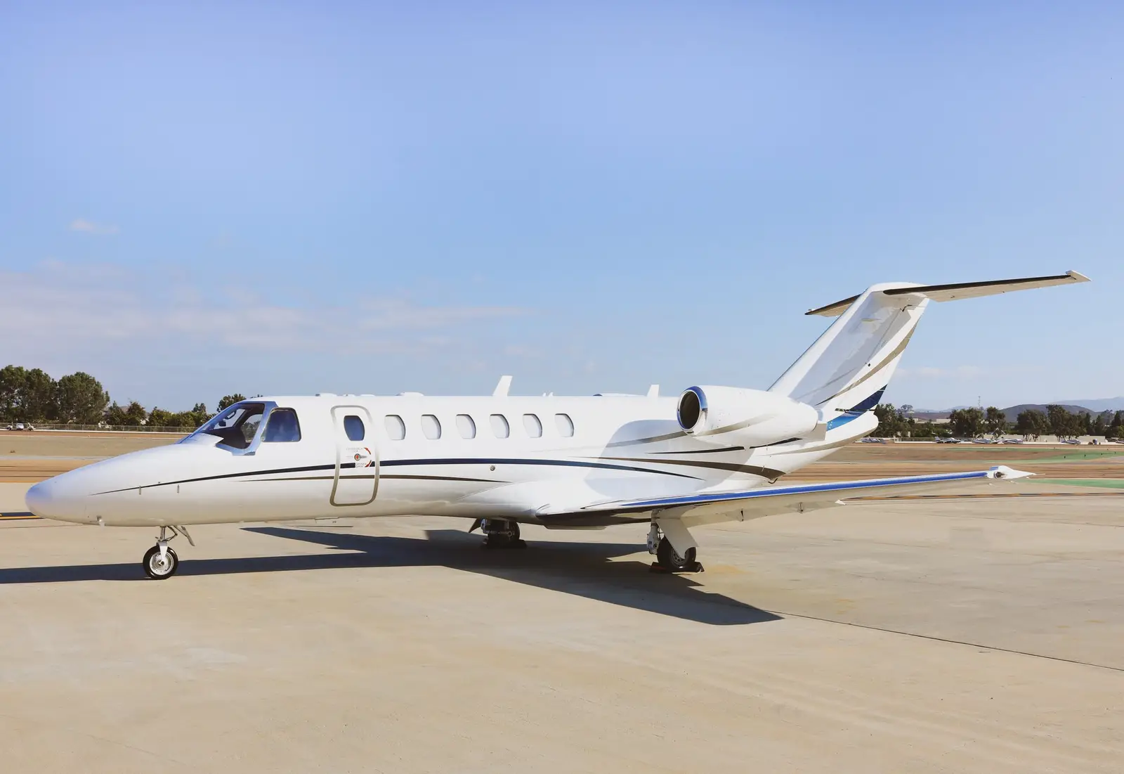 Cessna Citation CJ3 N377PL operated by Latitude 33 Aviation, LLC, KCRQ, exterior