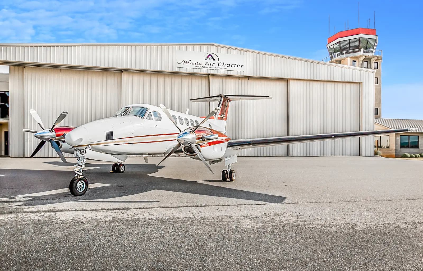 Beechcraft King Air B200GT N383JP operated by Atlanta Air Charter, Inc., exterior