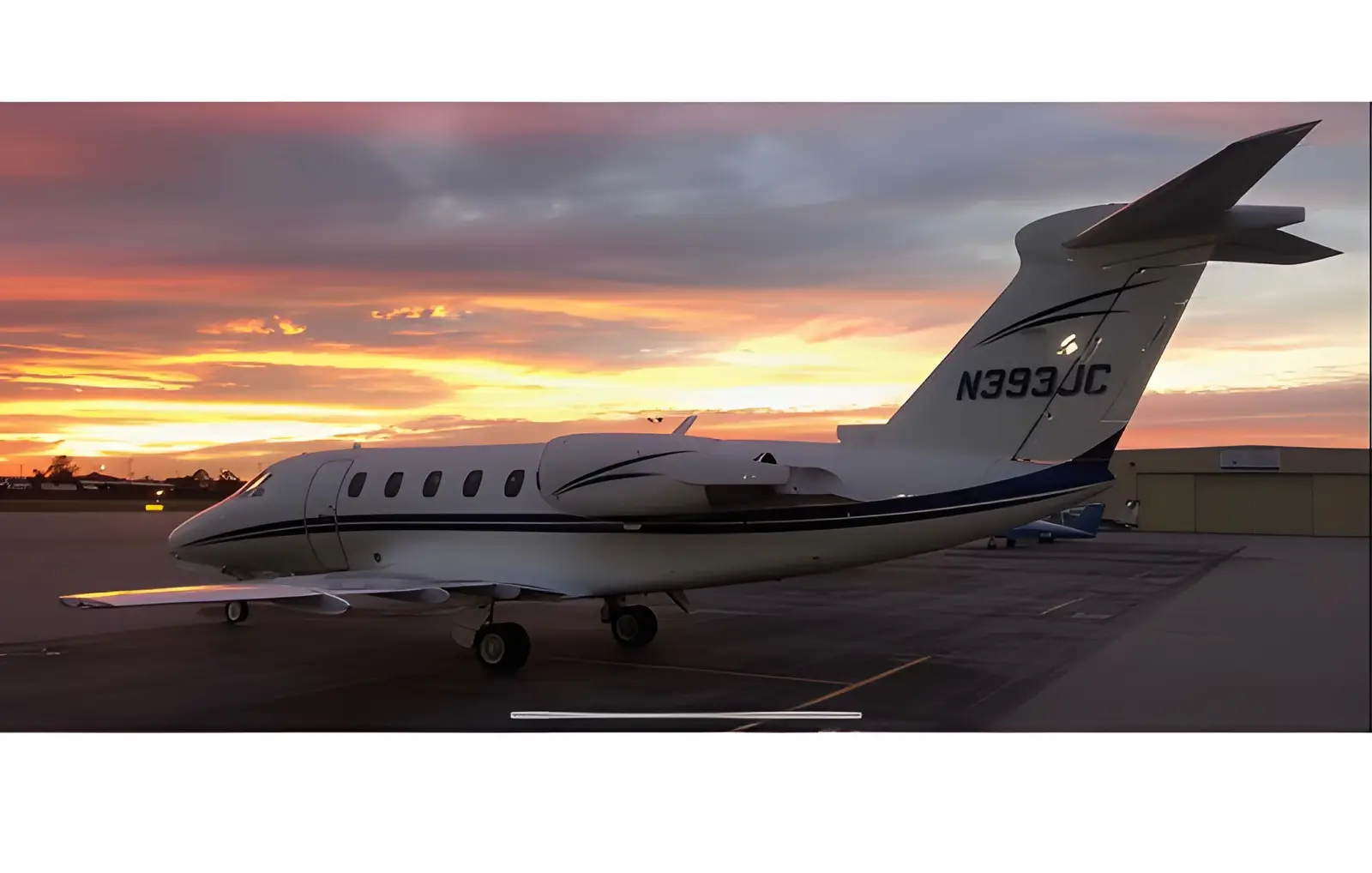 Cessna Citation III N393JC operated by FlyCarolina, LLC, KCLT, exterior