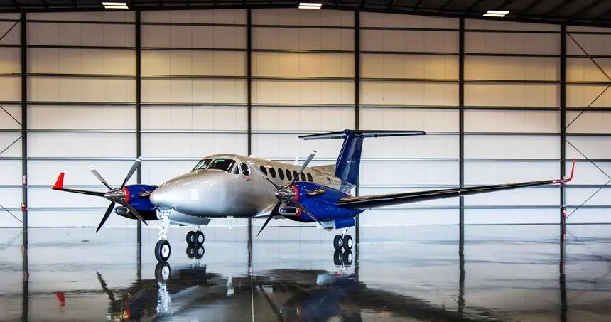 Beechcraft King Air 350 N395AA operated by Advanced Air LLC, exterior