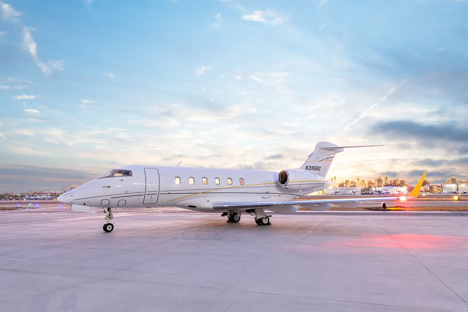 Bombardier Challenger 300 N396BC operated by Clay Lacy Aviation, Inc., exterior