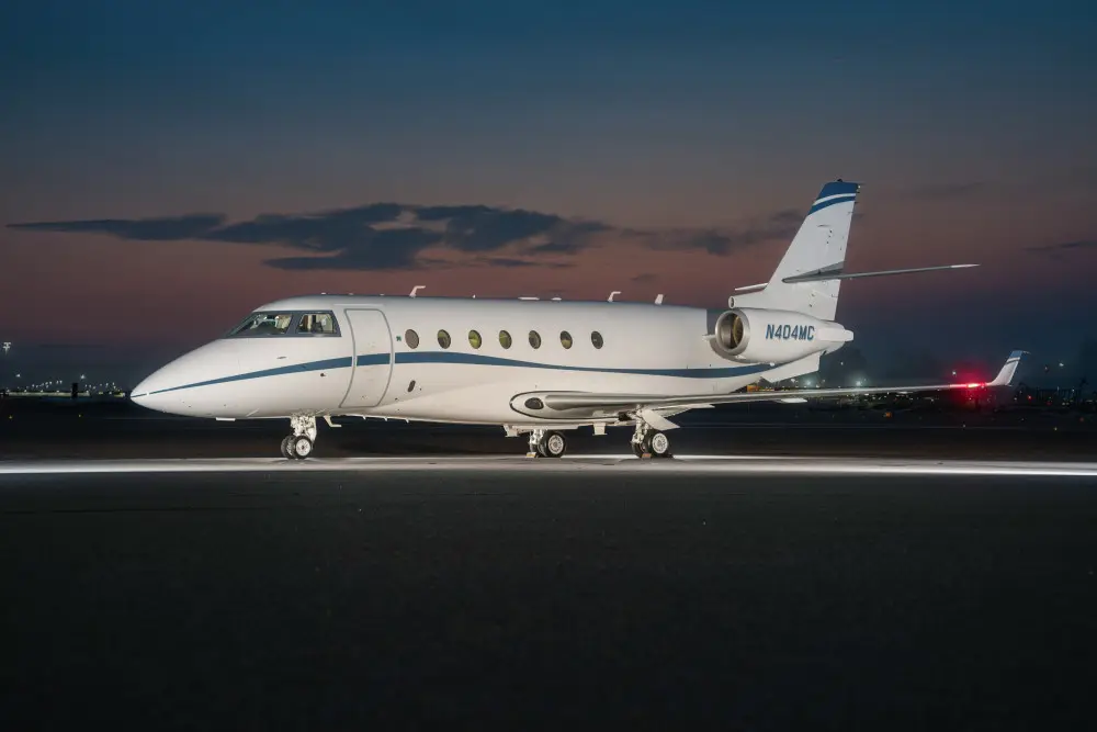 Gulfstream G200 N404MC operated by Trident Aircraft, Inc., exterior