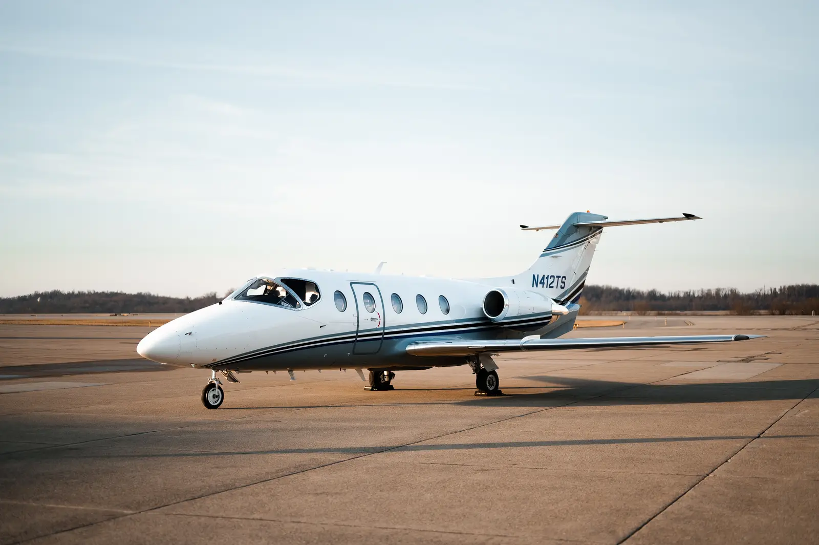 Beechcraft Hawker 400XP N412TS operated by Aircraft Management Group, exterior