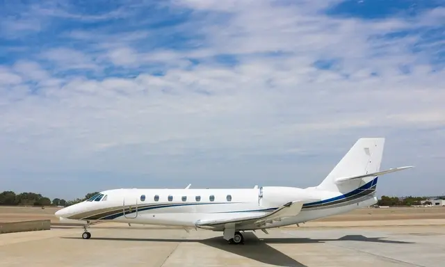 Cessna Citation Sovereign N427GY operated by Latitude 33 Aviation, LLC, KCRQ, exterior