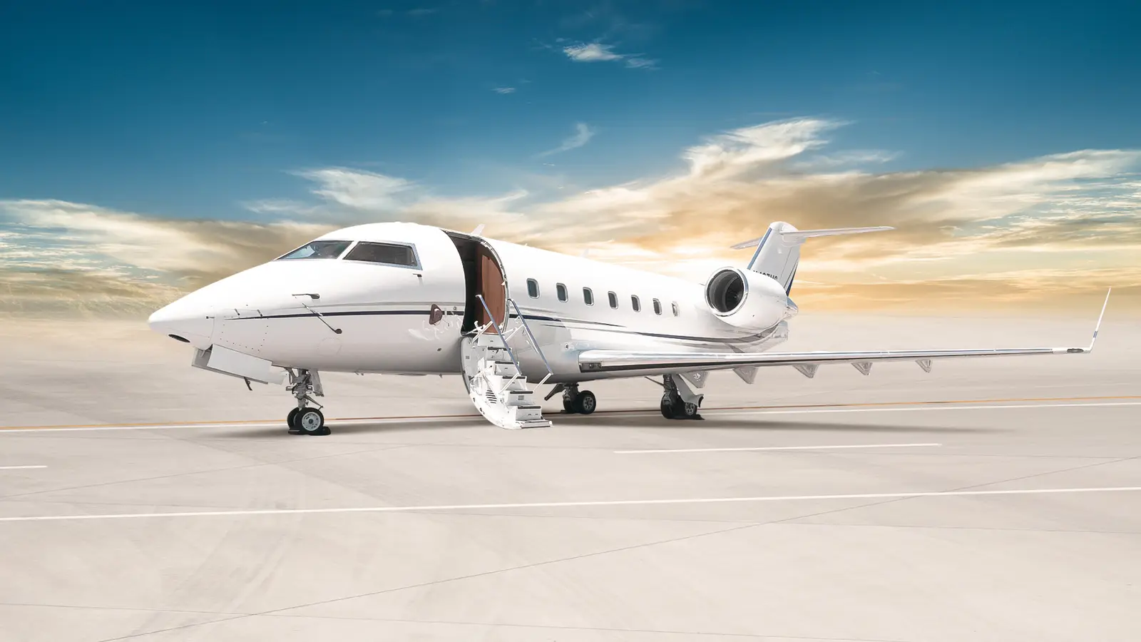 Bombardier Challenger 604 N437MC operated by Cirrus Aviation Services, exterior