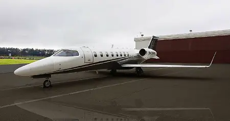 Bombardier Learjet 45 N438RV operated by Reva, Inc., exterior