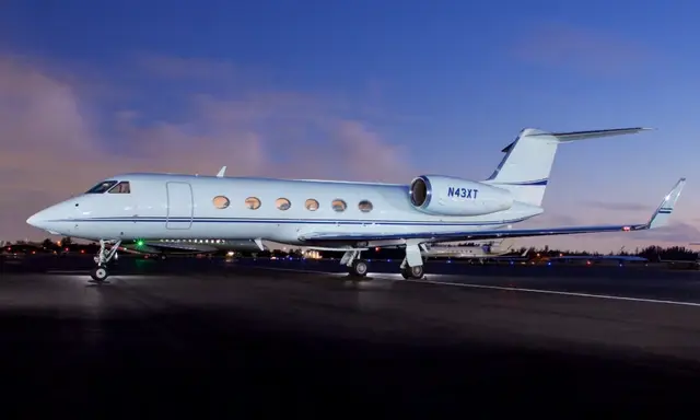 Gulfstream G450 N43XT operated by Prime Jet, LLC, exterior