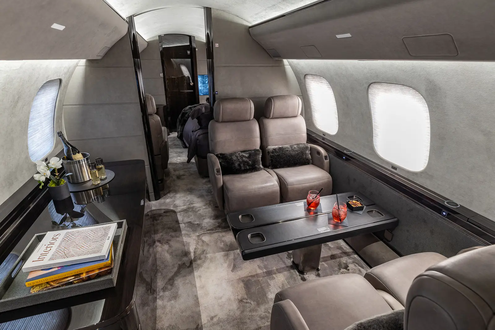 Bombardier Global 7500 N444WT operated by Clay Lacy Aviation, Inc. photo 6