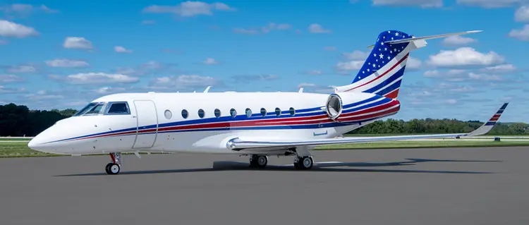 Gulfstream G280 N44M operated by L.J. Aviation, exterior