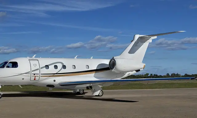 Embraer Praetor 500 N473DE operated by Priester Aviation, KPWK, exterior