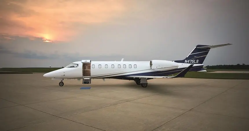 Bombardier Learjet 75 N475LS operated by Northern Jet Management, Inc., exterior