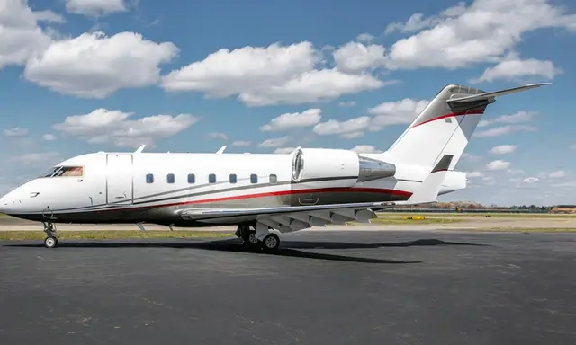 Bombardier Challenger 604 N495DD operated by Ventura Air Services, exterior