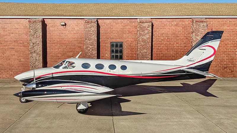 Cessna 340 N500CT operated by Crotts Aircraft Service, Inc photo 2