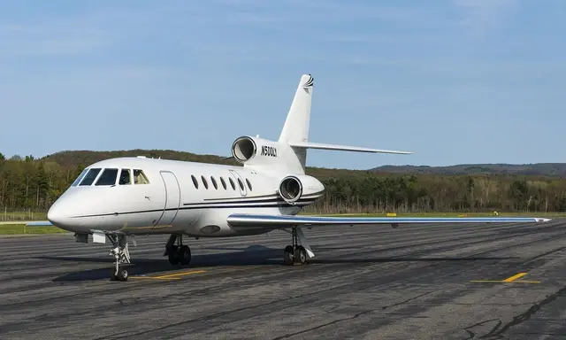 Dassault Falcon 50EX N500LY operated by Lyon Aviation, Inc., exterior