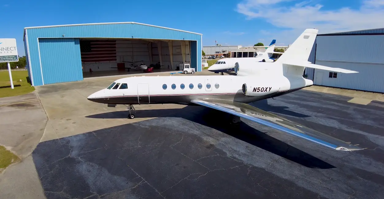 Dassault Falcon 50 N50XY operated by AirStat, Inc., KHQU, exterior