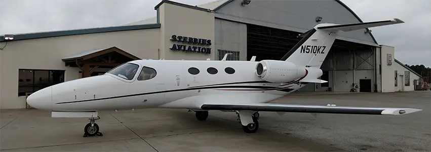 Cessna Citation Mustang N510KZ operated by Stebbins Aviation Inc., exterior