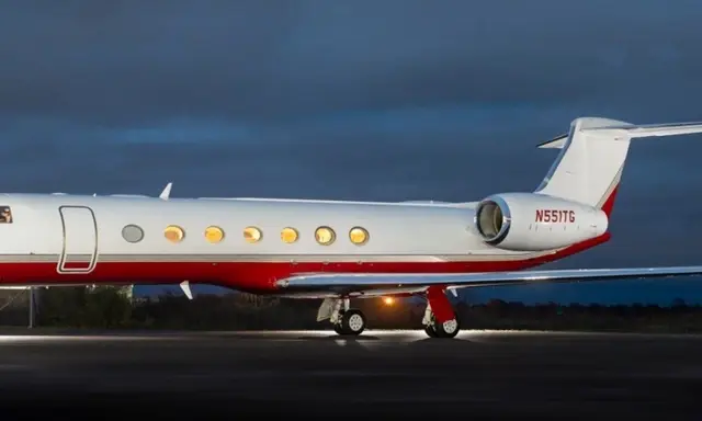 Gulfstream G550 N518AH operated by Solairus Aviation, exterior