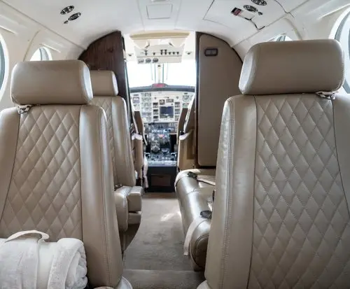 Beechcraft King Air 200 N537EM operated by Air Charter Express, Inc. photo 3