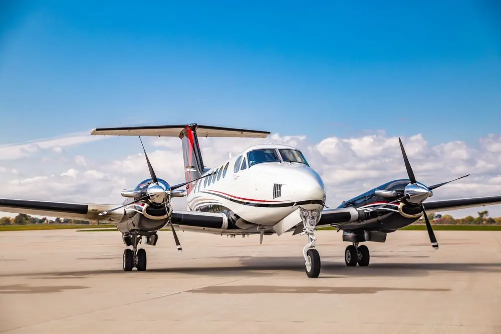 Beechcraft King Air 200 N53KA operated by Maxair LLC, exterior