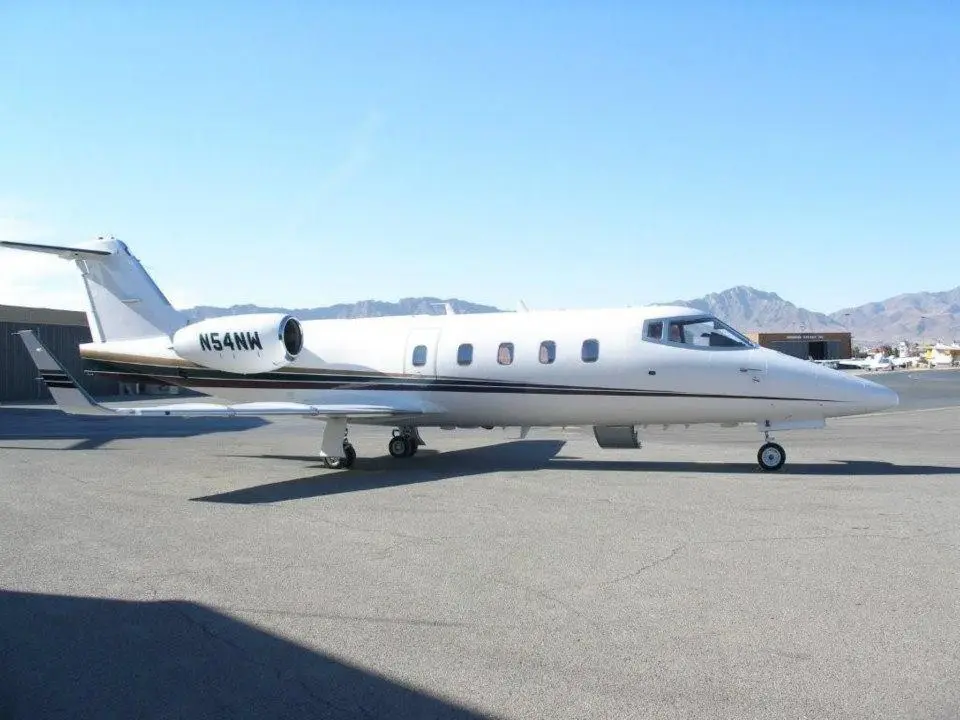 Bombardier Learjet 55 N54NW operated by ATI Jet Executive Charter, KELP, exterior