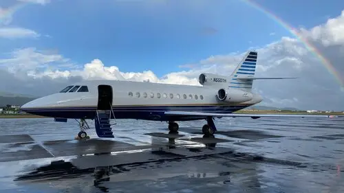 Dassault Falcon 900EX N550TH operated by Air Center Helicopters, Inc., exterior