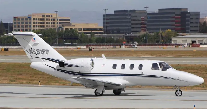Cessna Citation CJ1 N551FP operated by SkyWay Aviation Services, KTPA, exterior