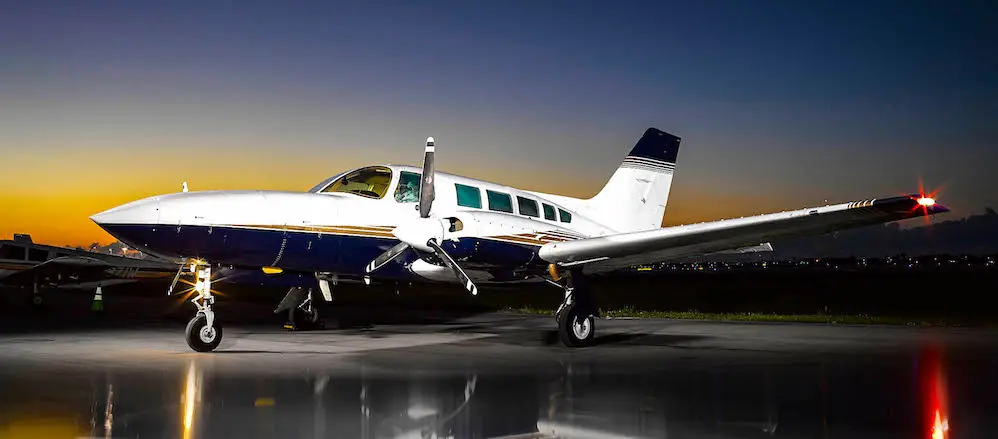 Cessna 402B N55LP operated by Air Flight, Inc. photo 2