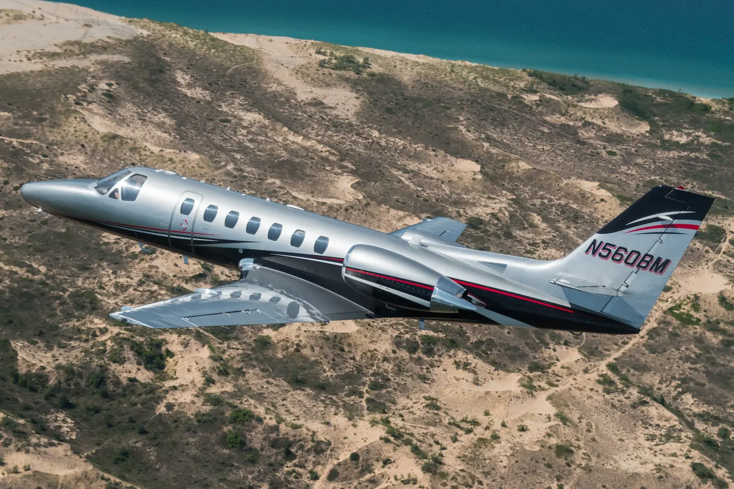 Cessna Citation Encore N560BM operated by 45 North Aviation, exterior
