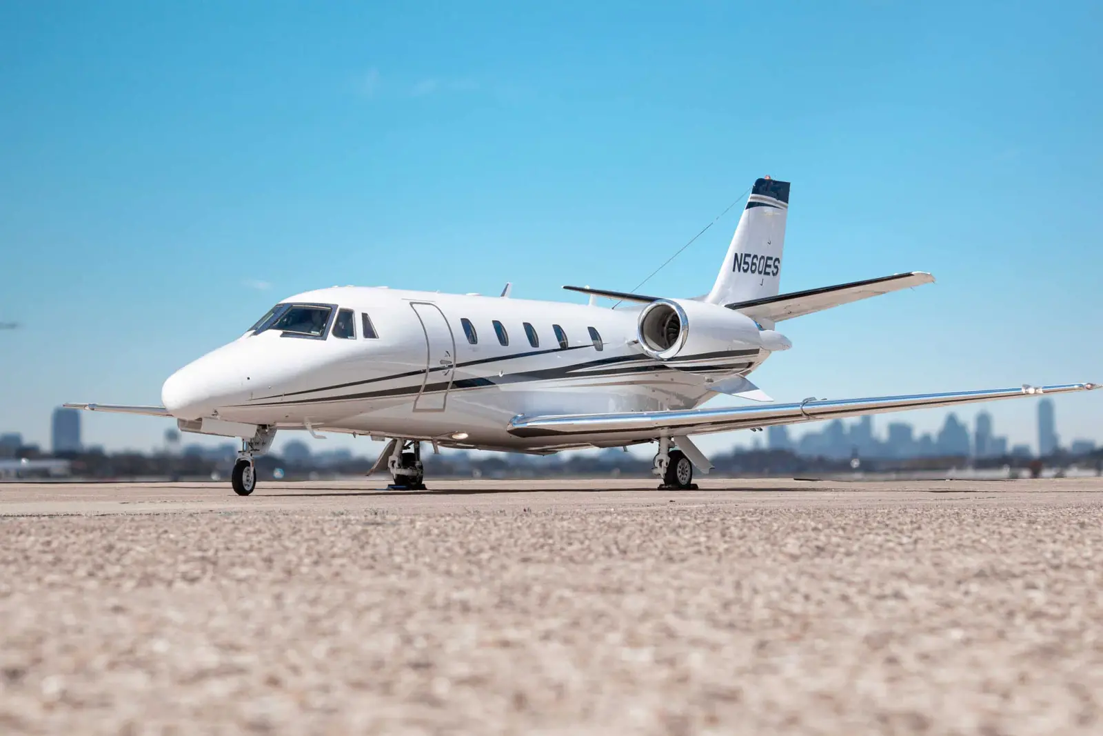 Cessna Citation XLS N560ES operated by World Class Jets, LLC, exterior