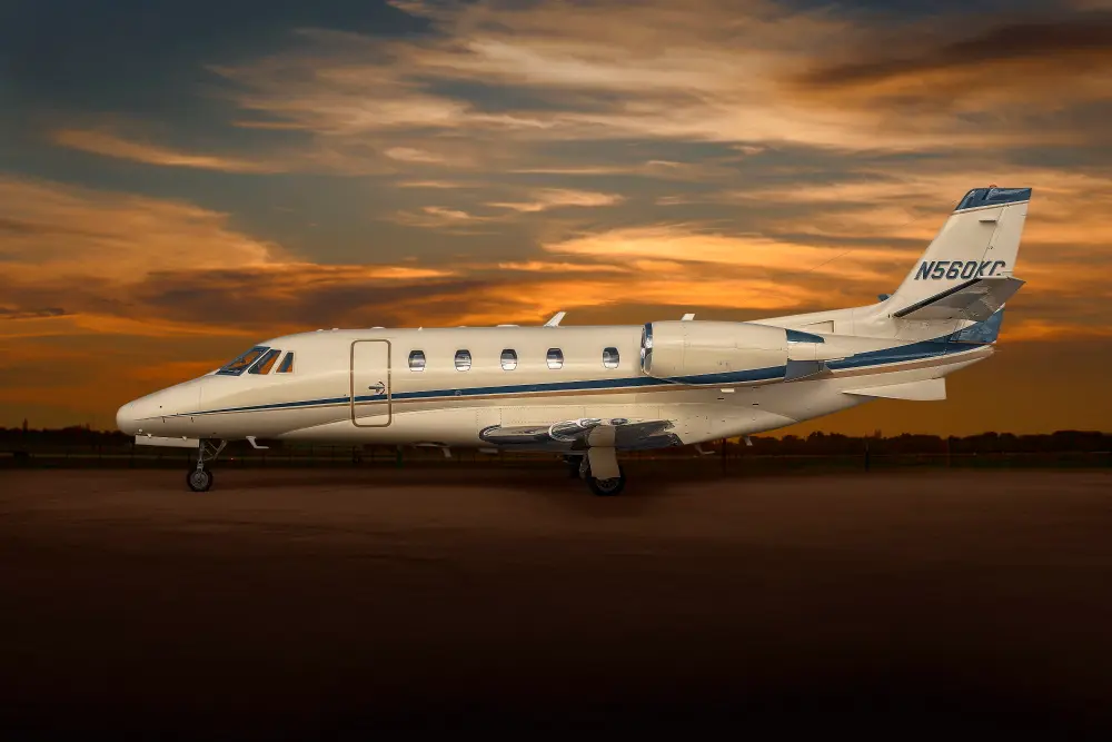 Cessna Citation Excel N560KC operated by Silverhawk Aviation, Inc., exterior